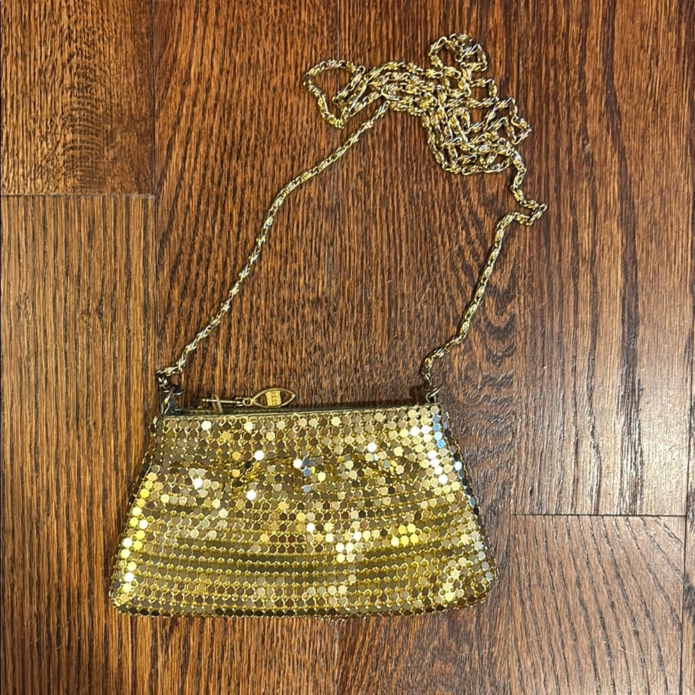 Gold Sequin Vintage Evening Bag